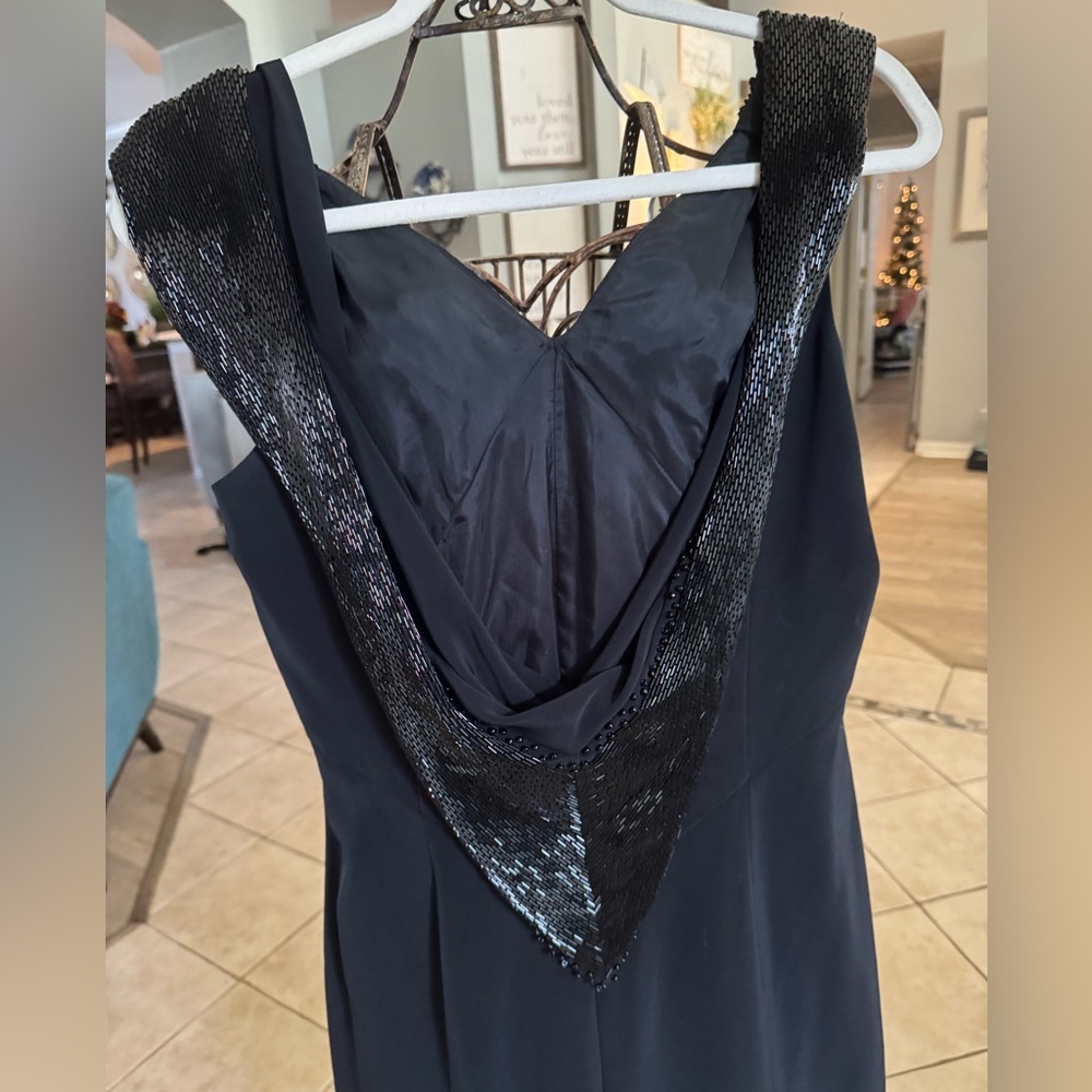 corset blue dress DAISY EMBELLISHED SATIN GOWN- CD295 – Livia & Co Size:7M Spaghetti Straps Elegant Black Sheath/Column Backless